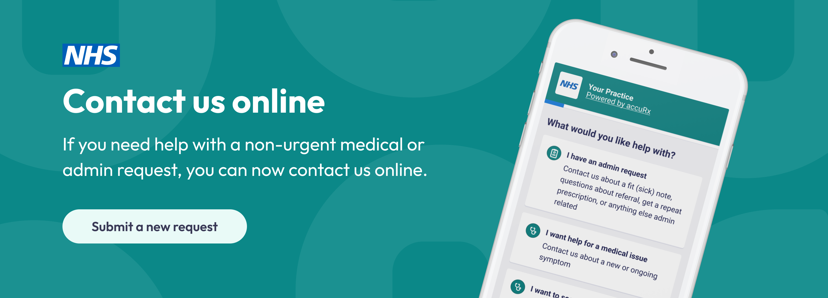 contact your gp with an online form