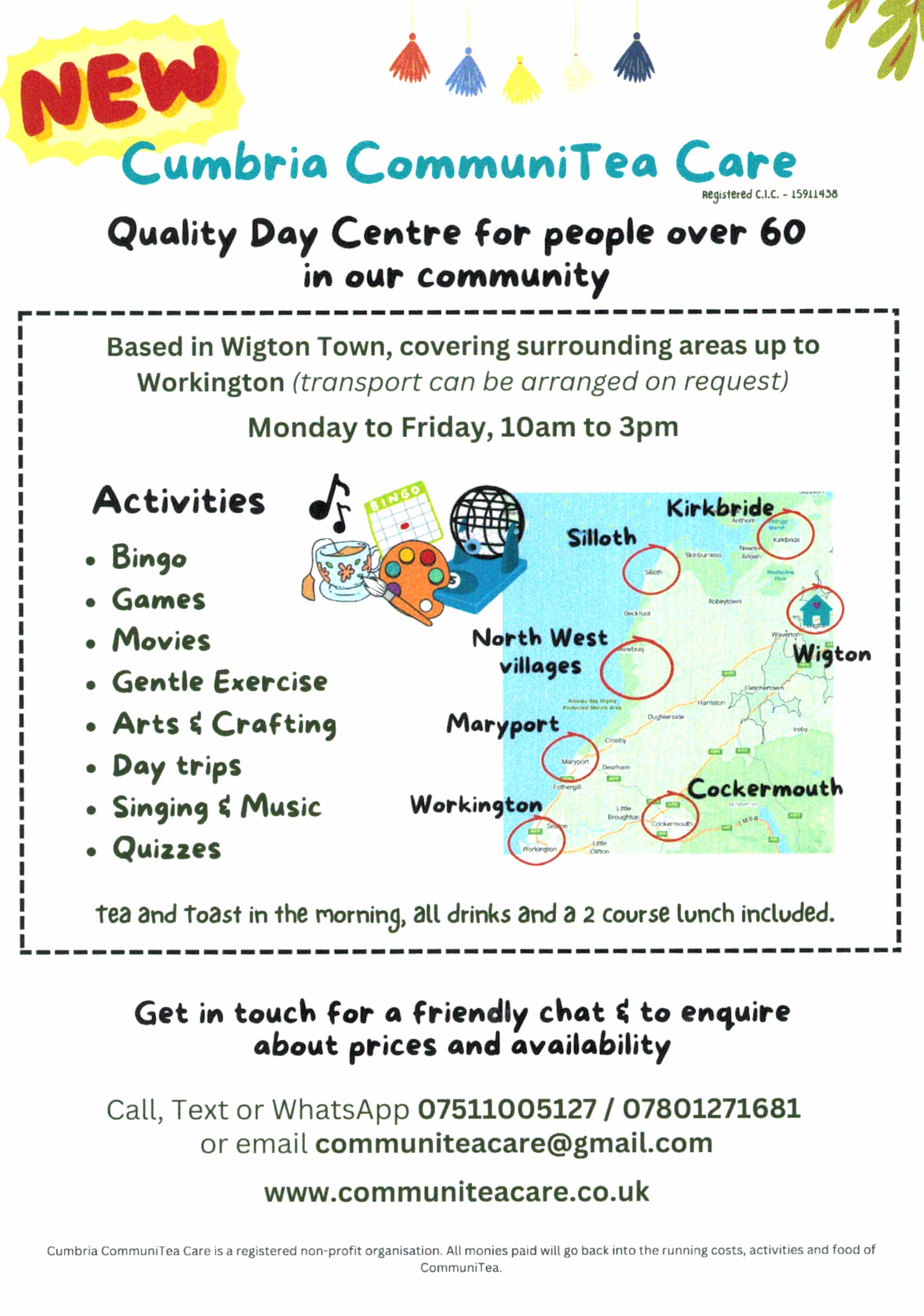 Quality Day Centre for people over 60 in our community